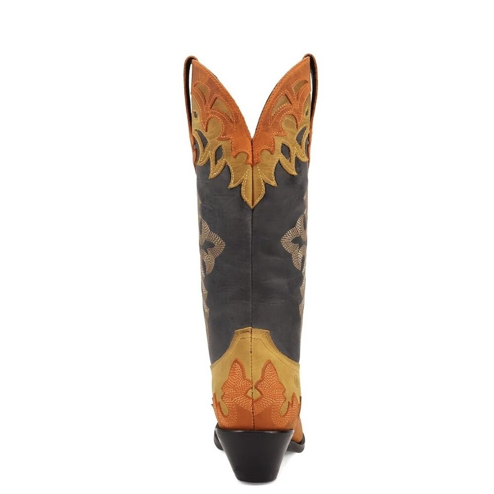 DINGO Women's Statement Leather Flame Detail Western Boots Snip Toe Size 8 NWT - Picture 16 of 16
